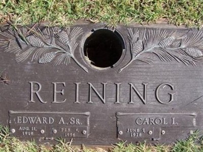 Edward A Reining, Sr, Find a grave on Sysoon Edward A Reining, Sr on Sysoon