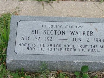 Edward Becton Walker on Sysoon