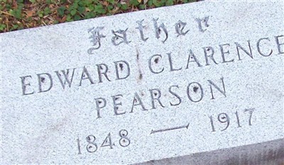 Edward Clarence Pearson on Sysoon