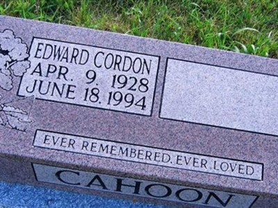 Edward Cordon Cahoon on Sysoon