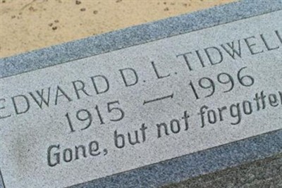 Edward D.L. Tidwell on Sysoon