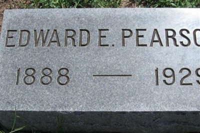 Edward E. Pearson on Sysoon
