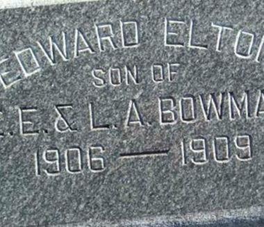 Edward Elton Bowman, Jr on Sysoon