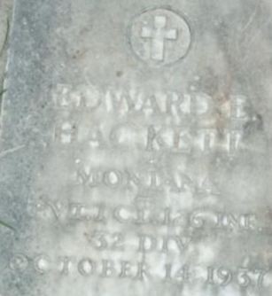 Edward Ephraim Hackett on Sysoon