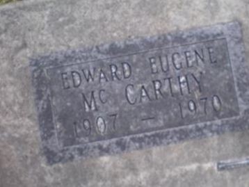 Edward Eugene McCarthy on Sysoon