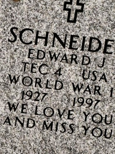 Edward J Schneider on Sysoon