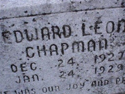 Edward Leon Chapman on Sysoon