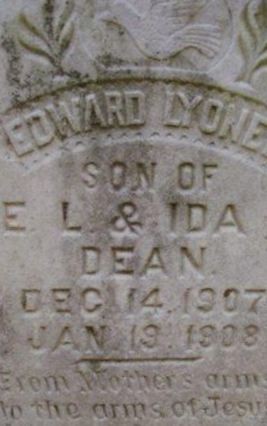 Edward Lyonel Dean on Sysoon