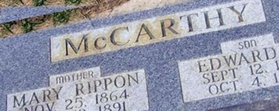 Edward Rippon Mccarthy on Sysoon