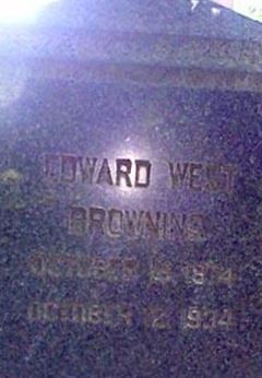Edward West "Daddy" Browning on Sysoon