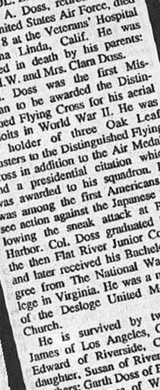 Edwin Allen Doss on Sysoon