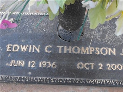 Edwin C Thompson, JR on Sysoon