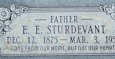 E.E. Sturdevant on Sysoon