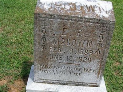 E.F. McCown on Sysoon
