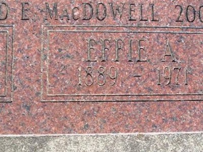 Effie A. MacDowell on Sysoon