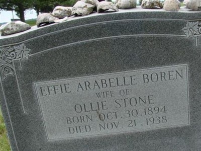 Effie Arabelle Boren Stone on Sysoon