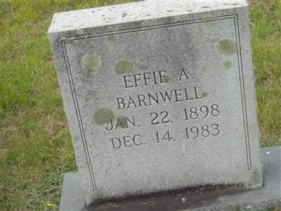 Effie Ardella Barnwell on Sysoon