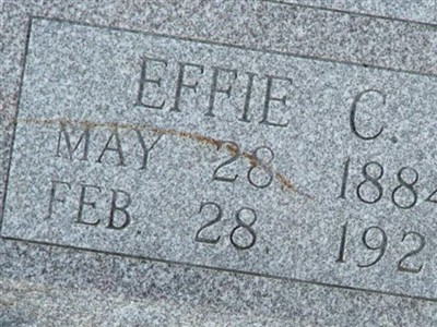 Effie C Baugh Davenport on Sysoon