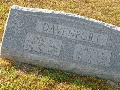 Effie C Baugh Davenport, Find a grave on Sysoon Effie C Baugh Davenport on Sysoon