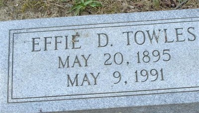 Effie D. Towles on Sysoon