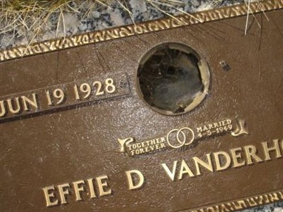 Effie D Vanderhoff on Sysoon