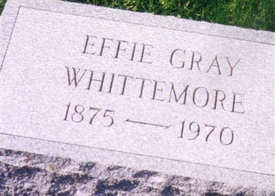 Effie Gray Whittemore on Sysoon