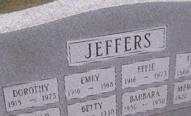 Effie J Jeffers on Sysoon