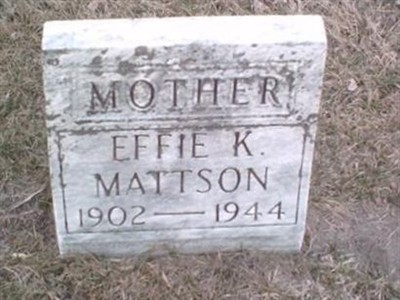 Effie K Mattson on Sysoon
