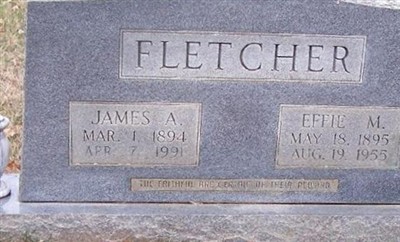 Effie M Fletcher on Sysoon
