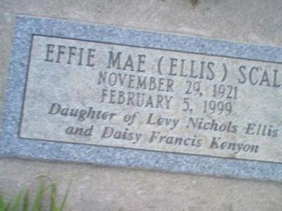 Effie May Ellis Scalf on Sysoon