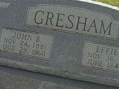 Effie W Gresham on Sysoon