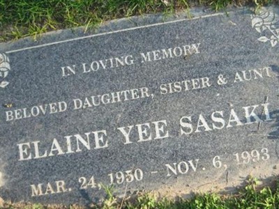 Elaine Yee Sasaki on Sysoon