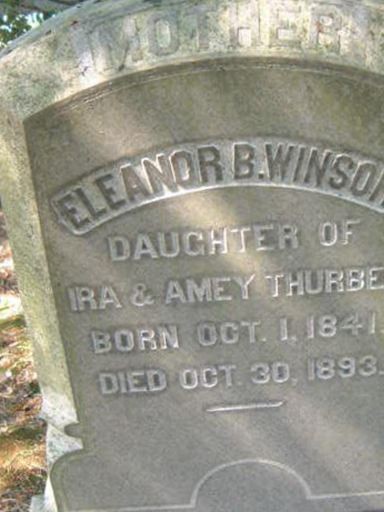 Eleanor B. Thurber Winsor on Sysoon