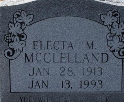 Electa M McClelland on Sysoon