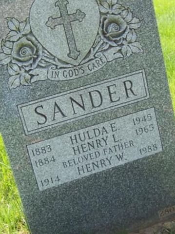 Hulda Electa Whitman Ehrler Sander on Sysoon