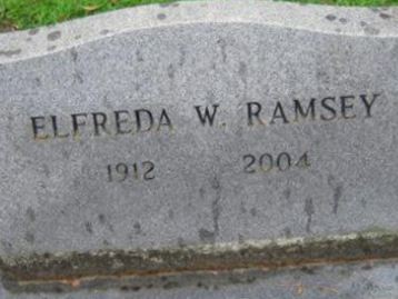 Elfreda W Ramsey on Sysoon