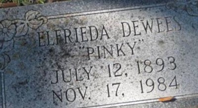 Elfrieda Jeanette "Pinky" Jaeger Dewees on Sysoon