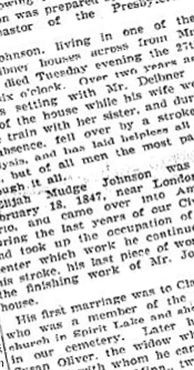 Elijah Mudge Johnson on Sysoon