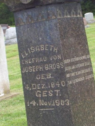 Elisabeth Amend Reis Bross on Sysoon