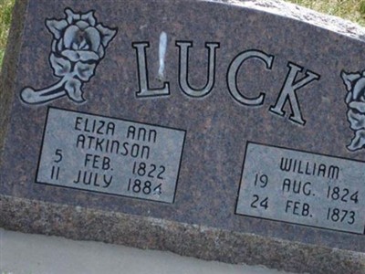 Eliza Ann Atkinson Luck on Sysoon