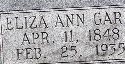 Eliza Ann Stevenson Garr on Sysoon