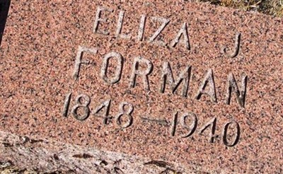 Eliza Jane Abbott Forman on Sysoon
