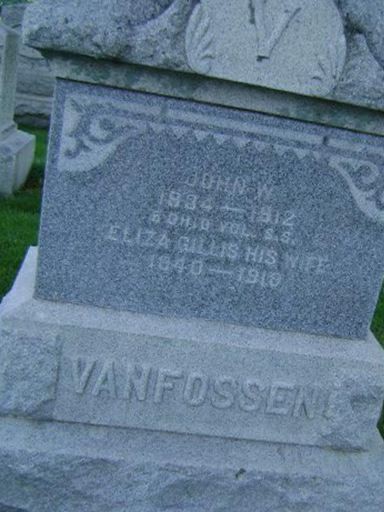 Eliza Jane Gillis Vanfossen on Sysoon