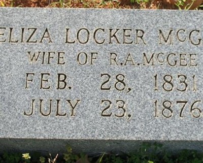 Eliza Locker McGee on Sysoon