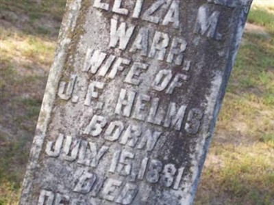 Eliza M. Warr Helms on Sysoon