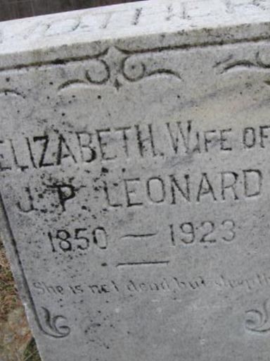 Elizabeth Ann Proctor Leonard on Sysoon