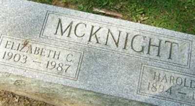 Elizabeth C Unknown McKnight on Sysoon