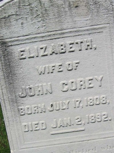 Elizabeth Corey on Sysoon