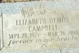 Elizabeth Demos Campbell on Sysoon