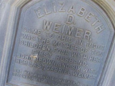 Elizabeth Dumbauld Brown Weimer on Sysoon